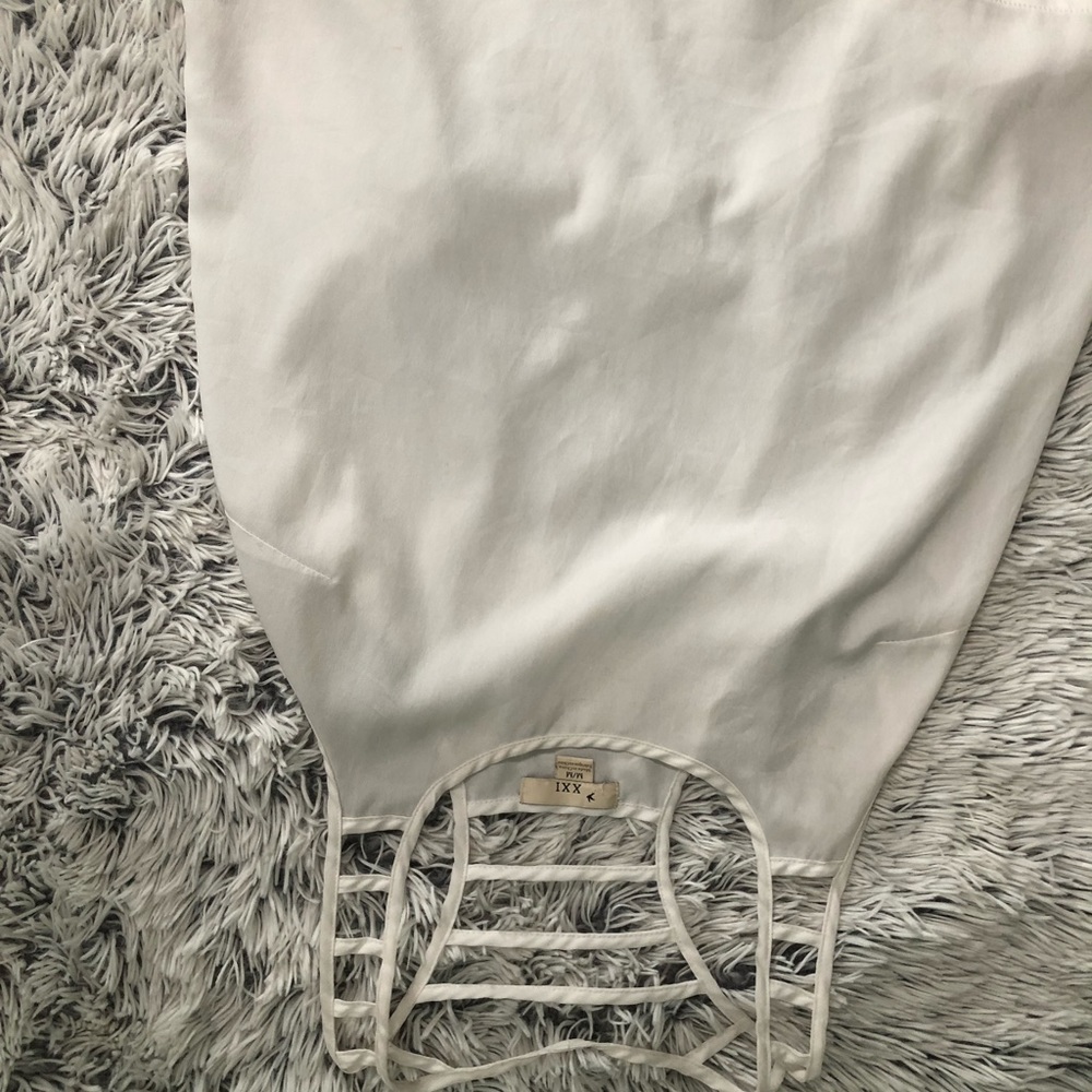 Medium cute white tank top